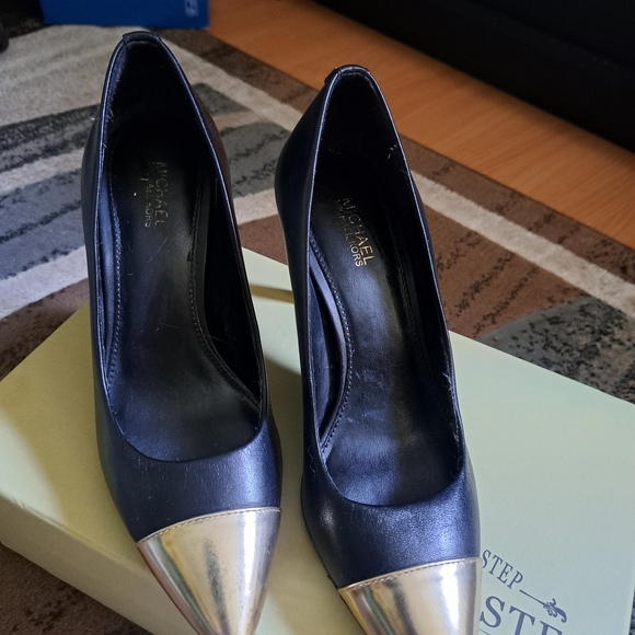 Michael Kors Black and Silver High Heels - Picture 1 of 2